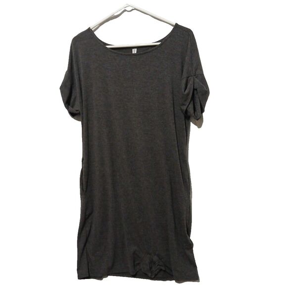 zennana premium Dresses & Skirts - Zennana Premium  Grey Shirt Dress Size M